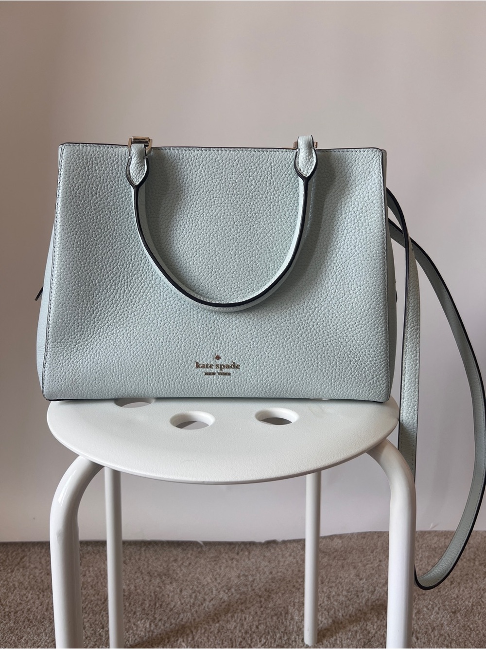 kate spade Powder Blue Leather Shoulder Bag